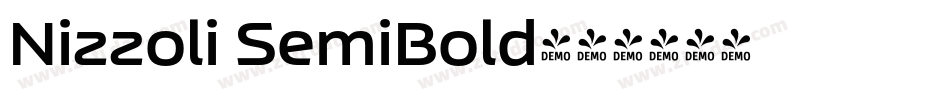 Nizzoli SemiBold字体转换